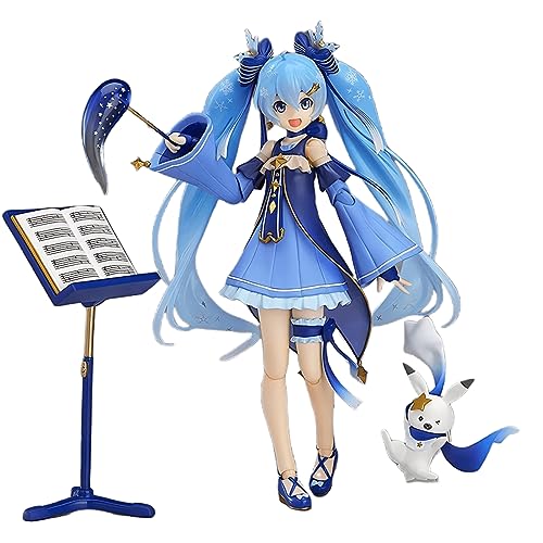 Luxetoys Miku Anime Figuren Charakterfiguren mit Beweglichen und Austauschbaren 14 cm Modell Spielzeugpuppen zur Sammlung von Luxetoys