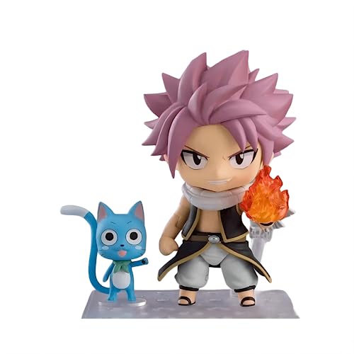 Luxetoys Natsu Dragneel Anime Figuren Fairy Tail Figurine Beweglich und Austauschbar 22cm Modell Niedliche Puppe zur Dekoration von Luxetoys