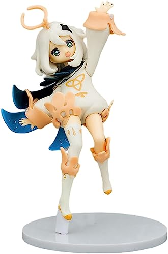 Luxetoys Paimon Peripheriespiel Anime Charakter Figur Stehen und Sitzen 14/12cm und PVC Modell Spielzeug zum Sammeln und Verschenken (Stehend) von Luxetoys