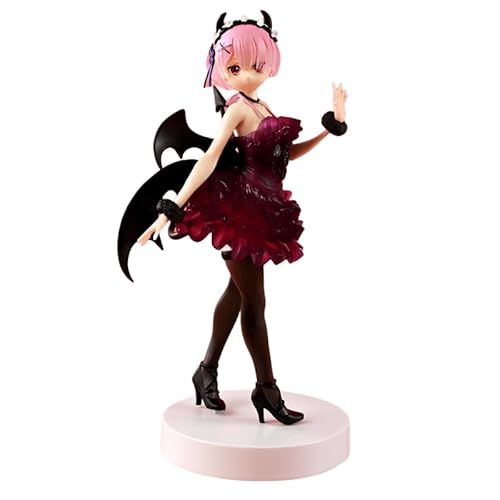 Luxetoys REM und RAM Anime Figuren Charakterfigur mit Engel und Teufel 16 cm Modell Statue zur Sammlung (Teufel RAM) von Luxetoys