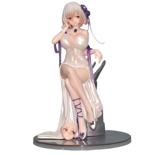 Luxetoys Reine HMS Sirius Spielfigur Weiße Rose Charakterfiguren mit Austauschbarem Gesicht 20cm Modellstatue zur Dekoration und Geschenk von Luxetoys