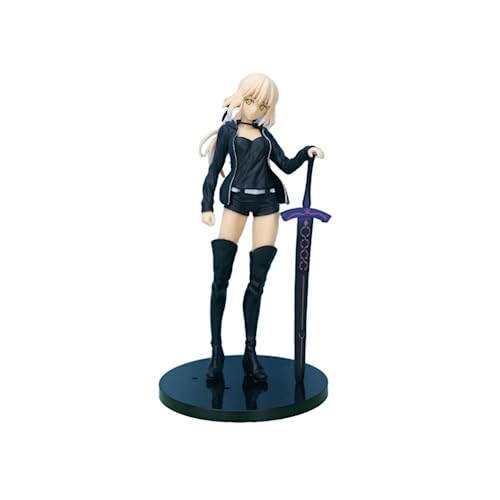 Luxetoys Schicksal Bleiben Nacht FGO Saber Alter Figur Altria Pendragon Freizeitkleidung Anime Figur Ritterkönig Charakter 24 cm und PVC Modellspielzeug von Luxetoys