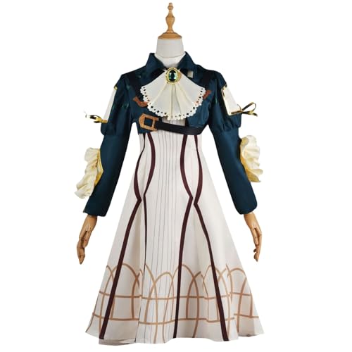 Luxetoys Violet Evergarden Anime Cosplay Kostüm Set mit Kleidungszubehör aus Polyester Stoff als Geschenk (Kostüm, XXL) von Luxetoys