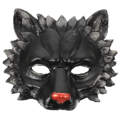 Luxshiny Halloween-Cosplay-Löwenmaske: 3D-Löwenmaske Maskerademaske Cosplay-Kostüm-Requisite Für Halloween-Partyzubehör (Schwarz) von Luxshiny