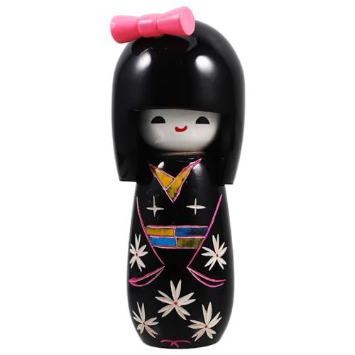 Luxshiny Japanische Kimono-Puppenverzierung Asiatische Folk-Figuren Aus Kunstharz Mädchen-Kimono Holzspielzeug Sammlerstatue Kabuki-Figur Für Büro Und Zuhause Mehrfarbig von Luxshiny