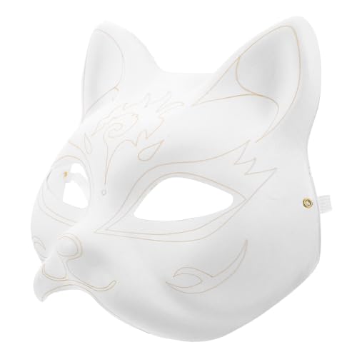 Luxshiny Katzenmaske Der Maskenrohling Zum Dekorieren Maske Für Maskerade Party-Maske Halloween-Abschlussball-Maske Maskerade-Zubehör Halloween-Masken-Requisite Party-Maske Dekor von Luxshiny