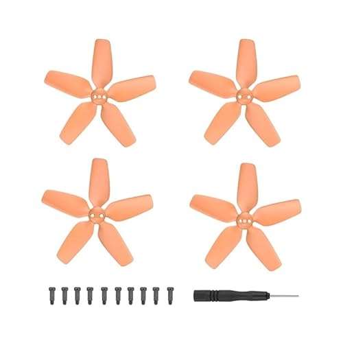 LuxuryHM 2 Pairs 2925s Propeller for D-JI Avata Requisiten Klinge Ersatz Leichte Flügel Fans Propeller Drone Zubehör (Size : Orange) von LuxuryHM