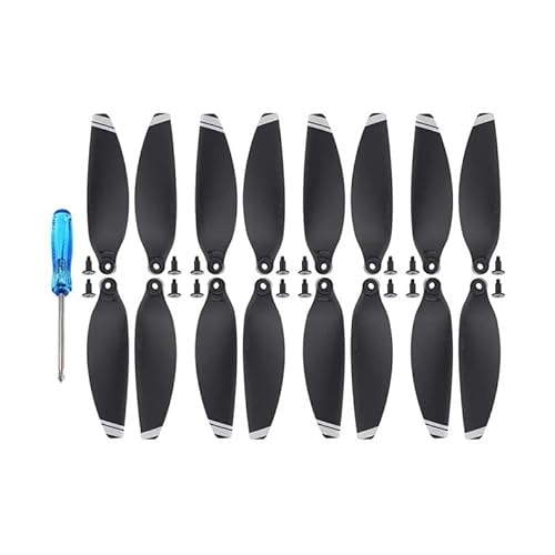 LuxuryHM 4 Paar Bunte Ersatz Propeller for D-JI Mavic Mini Drone 4726 Requisiten Klinge Flügel Fans Zubehör Ersatzteile Kits (Size : 16PCS Silver) von LuxuryHM