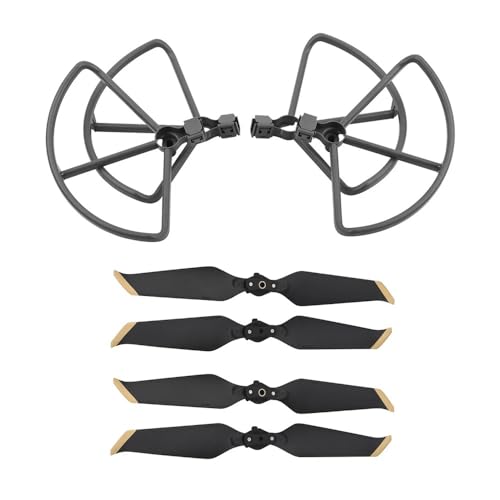 LuxuryHM 4PCS Requisiten Protector 8743F Geräuscharm Propeller for D-JI Mavic 2 Pro Zoom Drone Ersatzteile Klinge Schutz Schutzhülle stoßstange Flügel Fan (Size : Gold) von LuxuryHM