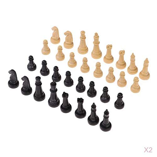 Luzhengyang Schachfiguren aus Kunststoff für Brettspiele, Set mit Spielfiguren, sicheres Kunststoffmaterial, 4,8 cm Höhe, 100 %, perfekt für Schach und Dame, für Brettspiel-Enthu Luzhengyang Schachfiguren aus Kunststoff für Brettspiele, Set mit Spielfiguren, sicheres Kunststoffmaterial, 4,8 cm Höhe, 100 %, perfekt für Schach und Dame, für Brettspiel-Enthu von Luzhengyang