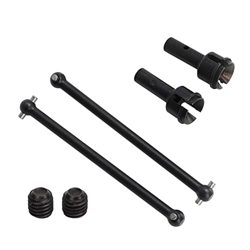 Lybunair 2 Stück RC-Antriebswelle hinten, Stahl, verschleißfeste Länge, Dogbone-RC-Autozubehör für 6S, 99 mm (Black) von Lybunair