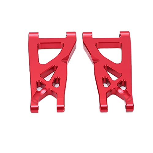 Lybunair 2 Stück RC-Vorderradaufhängungsarme, Aluminium-Vorderradschwingen für 1/10 RC-Autos (Red) von Lybunair