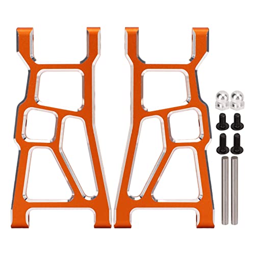 Lybunair 2 Stück RC-Vorderradaufhängungsarme aus hochfester Aluminiumlegierung für 10 Geländewagen (Orange) von Lybunair