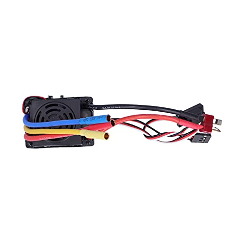 Lybunair 60A RC Brushless ESC Wasserdichter elektronischer Geschwindigkeitsregler Passend für RC-Autos im Maßstab 1:10 von Lybunair