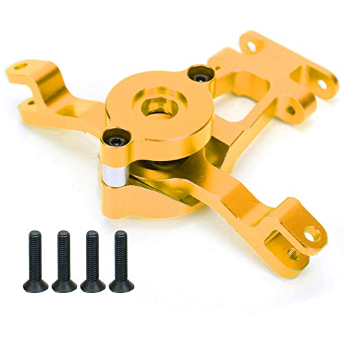 Lybunair Aluminiumlegierung RC Auto Lenkbaugruppe Lenkglocke Kurbel für 1/10 RC Auto (Gold) von Lybunair