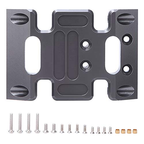 Lybunair Aluminiumlegierung RC Center Skid Chassis Plate Center Frame Brace Transmission für SCX101 1/10 RC Car Crawler von Lybunair