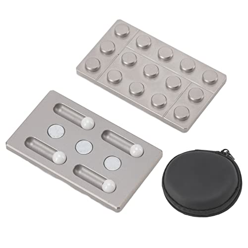 Lybunair Edelstahl-Magnet-Push-Slider für Erwachsene, EDC, Büro, Autismus, sensorischer Stressabbau, Handwerk von Lybunair