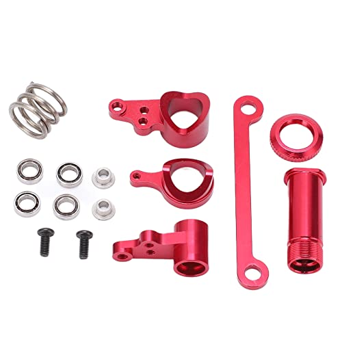 Lybunair RC Achsschenkel-Montagesatz aus Aluminiumlegierung für 1/14 RC Car Truck Crawler Toys (Red) von Lybunair