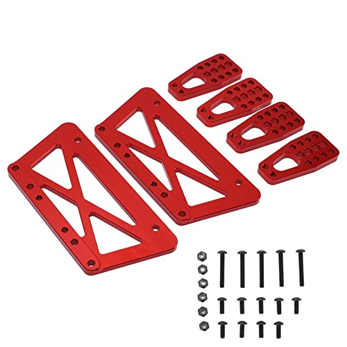 Lybunair RC Alloy Chassis Lift Plate Set Kit für SCX10 1/10 RC Car (Red) von Lybunair