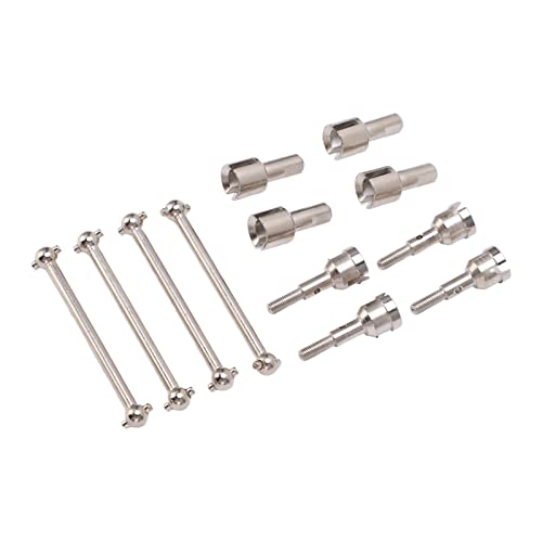 Lybunair RC Dog Bone Antriebswelle RC Dogbone Adapter Diff Cup Joint Achse Passend für A949 A959 A969 A979 K929 1/18 RC Autos (Silver) von Lybunair