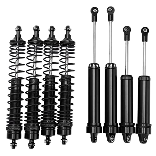 Lybunair RC Shock Damper Metal Front Rear Spring Shock Absorber Set for 1/7 RC Car (Noir) von Lybunair