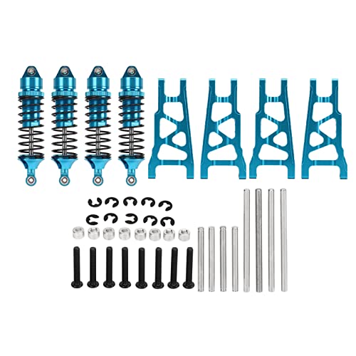 Lybunair RC Swing Arm Shock Absorbers Kit, Stabiler Suspension Arm für 1/10 RC Car (Blue) von Lybunair