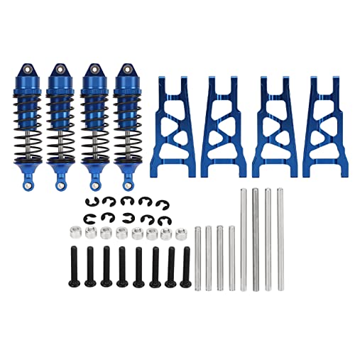 Lybunair RC Swing Arm Shock Absorbers Kit, Stabiler Suspension Arm für 1/10 RC Car (Dark Blue) von Lybunair