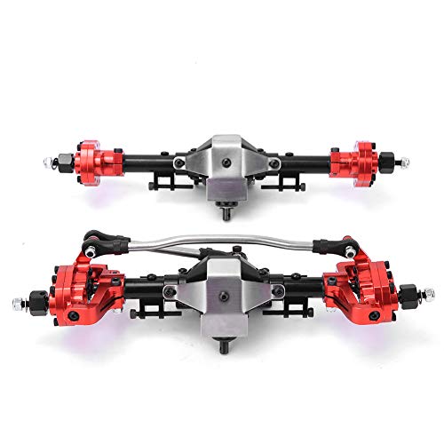 Lybunair RC Vorder- und Hinterradantriebswelle aus Stahl, CVD-Achsen-Montagesatz, passend für SCX10 II 90046 90047 1/10 RC-Auto von Lybunair