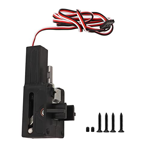 Lybunair RLG4 90 Grad RC Elektronisches Einziehfahrwerk Lenkgetriebe aus Aluminiumlegierung für 1,5 m Modell RC-Flugzeugmodell, Schwarz von Lybunair