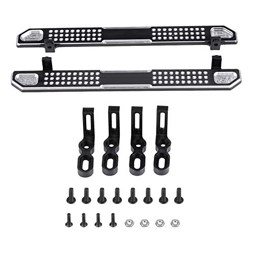 Lybunair Seitenpedal Trittbretter Aluminiumlegierung Pedalplatte Fußplatte Ersatzteile für 1/10 RC Auto von Lybunair