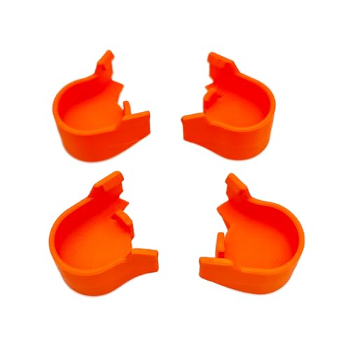 4PCS Drohnenfahrwerk Anti Verschleiß Schutzfußabdeckung für DJI Avata 2, erhöhtes Fahrwerksstützbein Drohnenschutzhalterung Zubehör (Orange) von Lycuiw