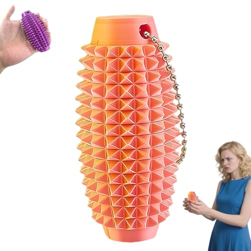 Spiky Grippie Stim Keychain,Pain Stimming Fidgets Toy,Fidget Pain Keychain Toy,3D Sensory Roller,Roller Massage Sensory Stress Reliefs Toys for Adults, Kids-B Spiky Grippie Stim Keychain,Pain Stimming Fidgets Toy,Fidget Pain Keychain Toy,3D Sensory Roller,Roller Massage Sensory Stress Reliefs Toys for Adults, Kids-B von Lyoveu