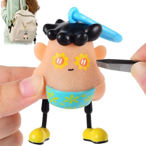 mr plucky, zappelspielzeug zum hautzupfen, Mr Plucky Toy, Hair Plucking Fidget Toy, Fidget Toy Against Hair Pulling Disorders, Novelty Plucking Blackhead Fidget Toy, Stress Relief Toy for the Senses von Lyoveu