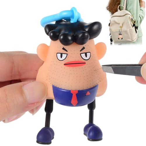 mr plucky, zappelspielzeug zum hautzupfen, Mr Plucky Toy, Hair Plucking Fidget Toy, Fidget Toy Against Hair Pulling Disorders, Novelty Plucking Blackhead Fidget Toy, Stress Relief Toy for the Senses von Lyoveu