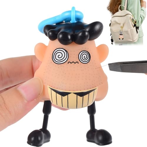 zappelspielzeug zum hautzupfen,Mr Plucky Toy,with Tweezers,Hair Plucking Fidget Toy, Fidget Toy Against Hair Pulling Disorders,Novelty Plucking Blackhead Fidget Toy,Stress Relief Toy for the Senses von Lyoveu