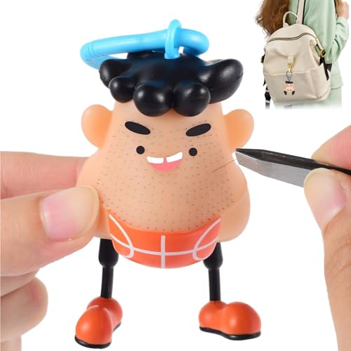 mr plucky, zappelspielzeug zum hautzupfen, Mr Plucky Toy, Hair Plucking Fidget Toy, Fidget Toy Against Hair Pulling Disorders, Novelty Plucking Blackhead Fidget Toy, Stress Relief Toy for the Senses von Lyoveu