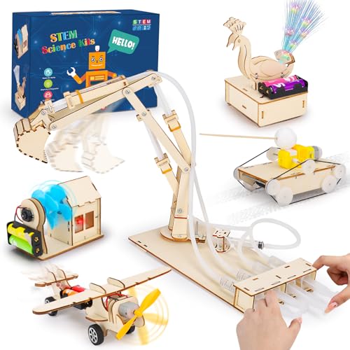 5 in 1 Holz Wissenschaft Experimente Kit für Kinder 8-12, Elektronik Bausatz Roboter Kit Spielzeug Elektro Baukasten, STEM Experimentierkasten Aktivitäten Spielzeug ab 8 Jahre Jungen 5 in 1 Holz Wissenschaft Experimente Kit für Kinder 8-12, Elektronik Bausatz Roboter Kit Spielzeug Elektro Baukasten, STEM Experimentierkasten Aktivitäten Spielzeug ab 8 Jahre Jungen von Lypsochaat