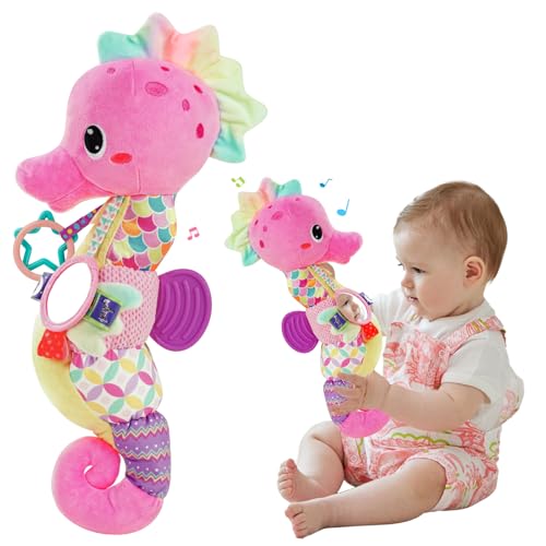 Baby Spielzeug 0 3 6 9 12 Monate Musikspielzeug, Montessori Sensorik Spielzeug Baby Geschenk Mädchen Junge mit Rassel Spiegel Beißring, Babyspielzeug Neugeborenen Geschenk, Tummy Time Babys Toys Baby Spielzeug 0 3 6 9 12 Monate Musikspielzeug, Montessori Sensorik Spielzeug Baby Geschenk Mädchen Junge mit Rassel Spiegel Beißring, Babyspielzeug Neugeborenen Geschenk, Tummy Time Babys Toys von Lypsochaat