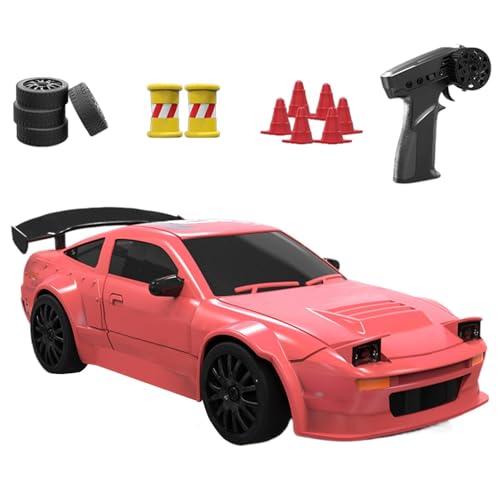 Ferngesteuertes Rennauto, ferngesteuertes Autospielzeug - RC-Driftauto-Rennspielzeug im Maßstab 1:24 2,4 GHz mit Lichtern,Reifen austauschbares Fahrzeugspielzeug für und Mädchen für Wohnzimmer, Hinter von Lyricalist