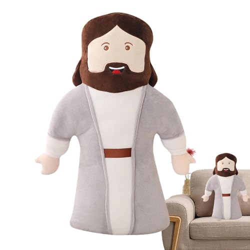 Jesus-Plüschpuppe, Jesus-Plüschtier,19,7 Zoll großer Plüsch-Christus, religiöser Erlöser Jesus - Klassischer Christus-Retter, Jesus-Puppe, religiöser Retter Jesus, gefüllte christliche Retter-Plüschti von Lyricalist