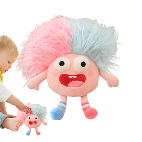 Long Hair Plush Doll - Multicolor Funny Pop Eye Stuffed Anime, Makeup Doll Head for Girls | Plush Doll with Long Hair, Girls Makeup Cotton Doll Toy for, Kids, Birthday von Lyricalist