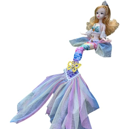 Lyricalist Mermaid Doll Toy, Mermaid Doll, Little Mermaid Doll | Movable Collection Mermaid Doll Exquisite, Movie Inspired Classic Mermaid Princess Collection for Christmas and Children's Day von Lyricalist