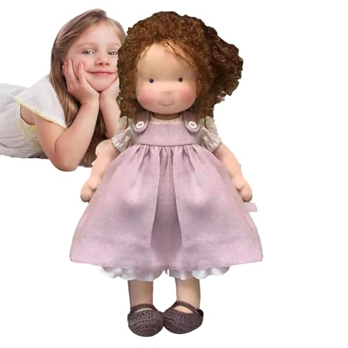 Lyricalist Plush Doll Toys for Girls - Plush Toy Little Girl Dolls Cartoon Birthday, Cute Handmade Dolls, Exquisite Soft Doll, Handmade Children Toys for Christmas, Kids Girls, Easter von Lyricalist