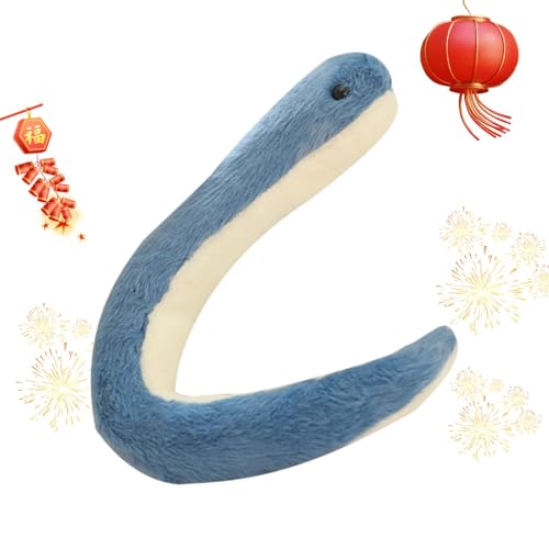 Lyricalist Plush Snake - 16.54 Inch Stuffed Animal Snake Decor, Stuffed Animal Snake | Cute Plushies, Creative Snake Plush Doll Year of The Snake Mascot for Kids Boys Girls Birthday von Lyricalist