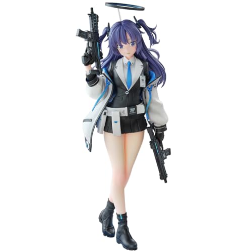 Anime Blue Archive Figur, Hayase Yūka Action Figur Modell, Hände mit Einer Waffe Pistole Stehpose Kampf PVC Statue Desktop Dekoration Fans Geschenke 24cm von Lzrong