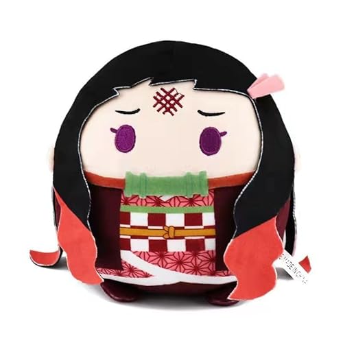 Anime Kamado Nezuko Soft Figur Kissen, Manga Kamado Tanjiro Weiches Niedlich Pummelig Throw Pillow, Tokitou Muichirou Hug Pillow Auto Bett Sofa Desktop Heimdekoration Ornamente Sammlerstück 22cm von Lzrong