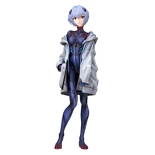 Lzrong Anime Ayanami Rei Figur Statue, Asuka Langley Soryu Figurine Modell, 22cm, Mari Makinami Illustrious Figuren Kampfanzug Skulpturen, Desktop Dekoration Ornamente Collection Fans von Lzrong