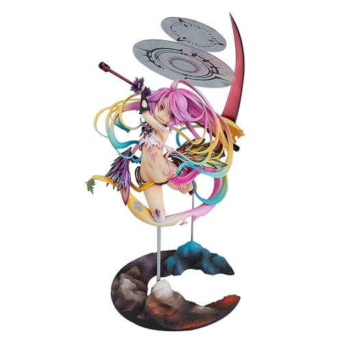 Jibril Figur Jibril Action Figur Statue, Girl Figur Anime Spiel Figuren Modell, Spielfiguren Skulptur Desktop Decoration Collection Geschenk 31CM von Lzrong