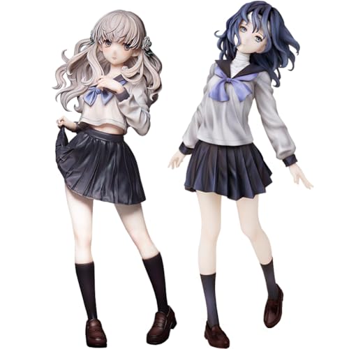 Lzrong 2PCS/Set Shinonome Ryoko Figur Modell, 13 Sentinels: Aegis Rim Figur Statue Anime Illustration Original Painting Figuren Girl Skulptur Sammlerstücke Desktop Decoration Ornament Geschenk 22CM von Lzrong