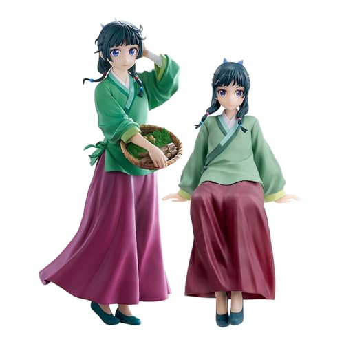 Lzrong 2PCS The Apothecary Diaries Figur Modell, Maomao Figuren Anime Figuren Girl Statue Nudelstopper Figur 17CM Stehende Pose Skulptur Sammlerstücke Desktop Kuchendekoration Ornament von Lzrong